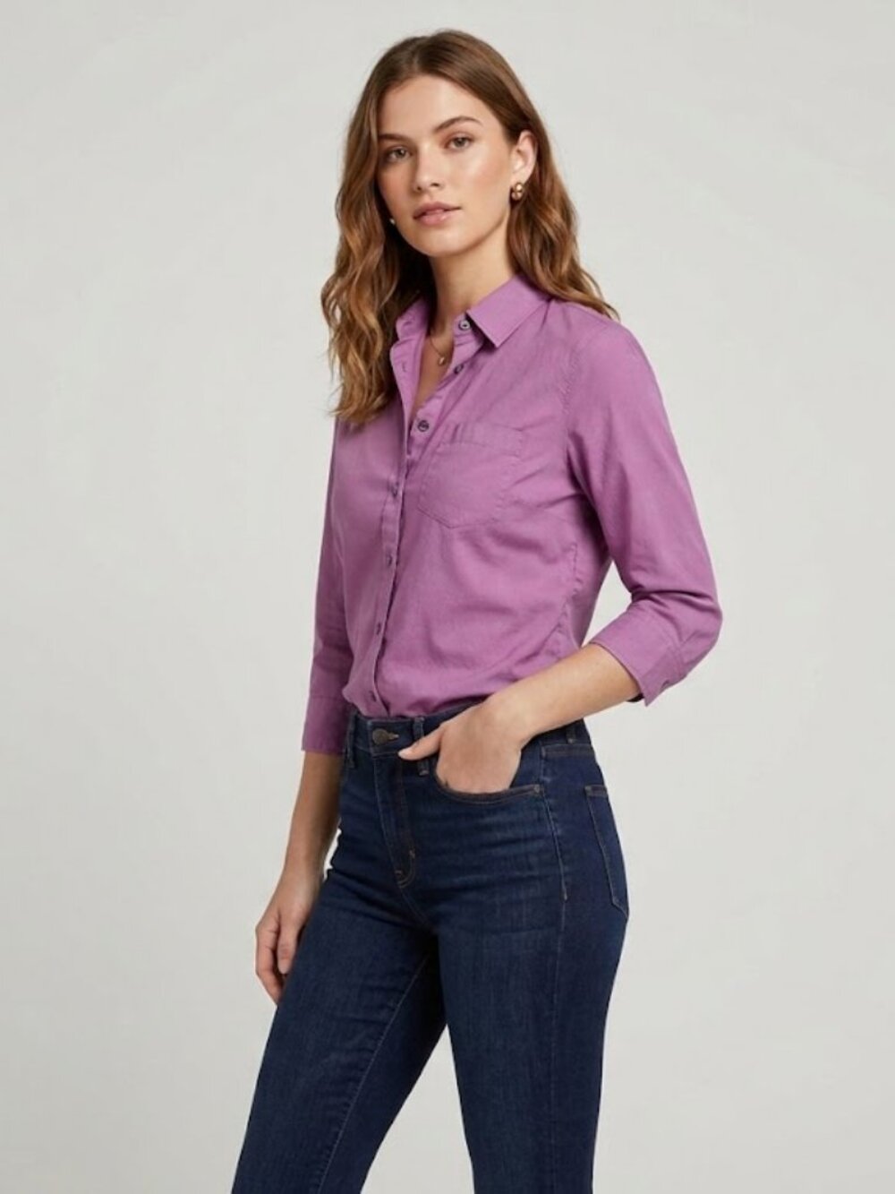 Banana Republic Purple Shirt Size 0